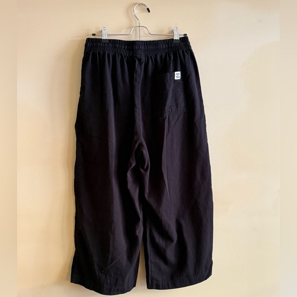 Lucy & Yak Chuck Wide Leg Cotton Trousers in Black Size Medium - Picture 4 of 5